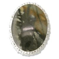 Picasso Marble Silver Ring