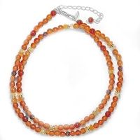 Autumn Colored Beaded Necklace