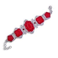 Cinnabar Bracelet with Garnet
