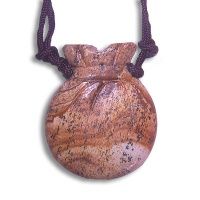 Picture Jasper Pouch Necklace