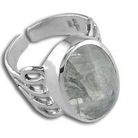 Rainbow Moonstone Sterling Ring