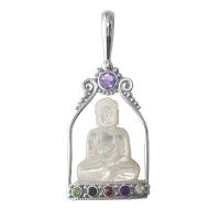 Mother of Pearl Buddha Pendant- Last Of!
