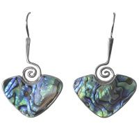 Paua Shell "Koru" Earrings