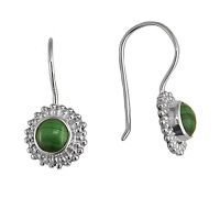 Malachite Dangle Earrings