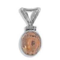 Titanium-Backed Rose Gold Pendant