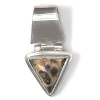 Leopard Skin Jasper Pendant with Chain