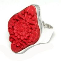 Red Cinnabar Ring 