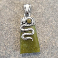 Peruvian Serpentine Snake Pendant