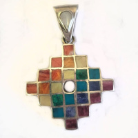 Peruvian Chakra Grid of Balance Pendant 