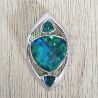 Caribbean Quartz Pendant with Hidden Bale