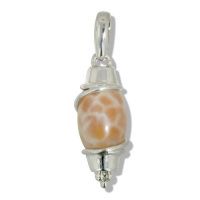 Fire Agate Bead Pendant