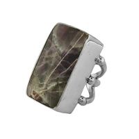 Amatista Amethsyt Rectangle Ring