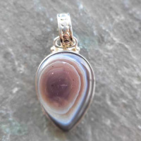 One of a Kind Botswana Agate Pendant