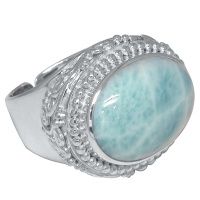 Ornate Larimar Ring