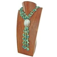 Chrisoprase and Turquoise Beaded Necklace