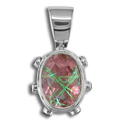 Watermelon Blush Crystal Rutilated Quartz and Magenta Crystal Quartz 