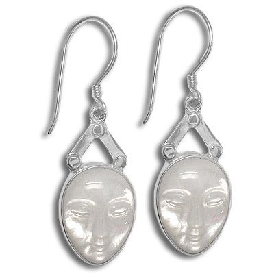 Mother of Pearl Oval Goddess Earrings