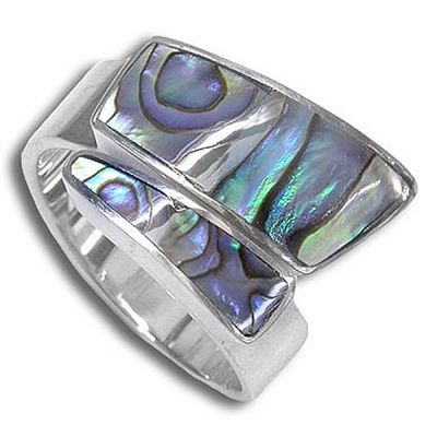 Paua Shell Wrap-Around Ring