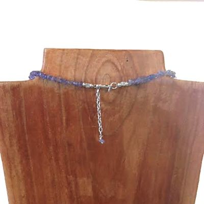 36" Tanzanite Beaded Necklace