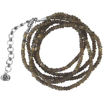 Labradorite Chakra Beaded Necklace