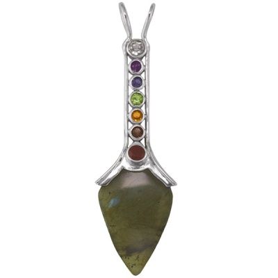Labradorite Pendulum and Chakra Pendant