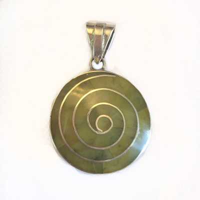 Serpentine "Pachamama" Chakra Pendant