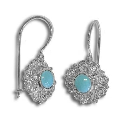 Turquoise Latchback Earrings