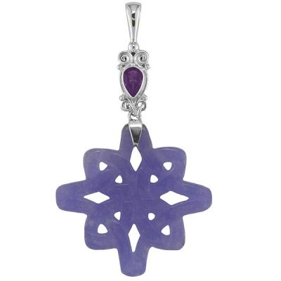 Lavender Aventurine Celtic Pendant