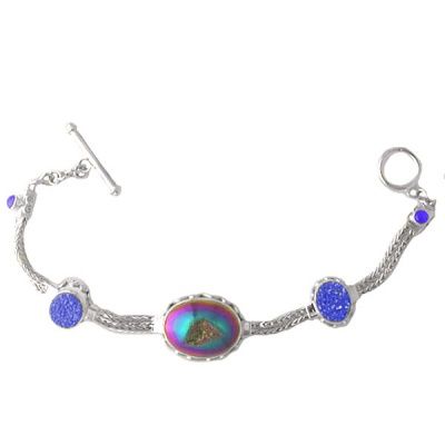 Rainbow Window Druzy Bracelet