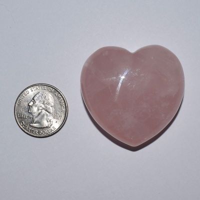 Hand-Carved Rose Quartz Hearts 45x45mm 