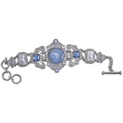 Kyanite Mutli Gemstone Bracelet with Pearl