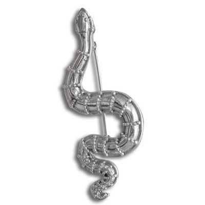 Sterling Silver Serpent Pin-Pendant