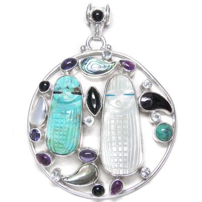 Corn Maiden Multi-Stone Pendant