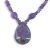 Rainbow Blue Caribbean faceted Window Druzy with Amethyst
