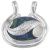 Bluebird Azurite and Sterling Silver Leaf Pendant