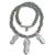 Porcelain Bead and Mother of Pearl Goddess Necklace
