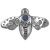 Silver Bee Pin Pendant with Druzy