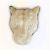 Carved Bone Jaguar Face Adjustable Band Ring