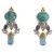 Turquoise Multi-Stone Vermeil Earrings