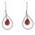 Suspended Red Opalite Drop Earrings