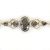 Black Diamond Window Druzy Link Bracelet