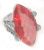 Watermelon Blush Quartz and White Topaz Ring