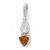 Rainbow Moonstone and Amber Hinged Pendant