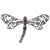 Pink Tourmaline and multi-gemstone Dragonfly Pin/Pendant