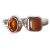 Mexican Fire Opal and Carnelian Ring