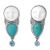 Goddess Clip Earrings with Turquise and Apatite