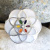 Mother of Pearl Shell Peruvian "Sacred Flower of Life" Ring Size 8