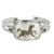 Shell Horse Cuff Bracelet with Smoky Quartz
