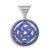 Carved Lapis Celtic Pendant