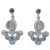 Iolite, Rainbow Moonstone, Blue & White Topaz Earrings
